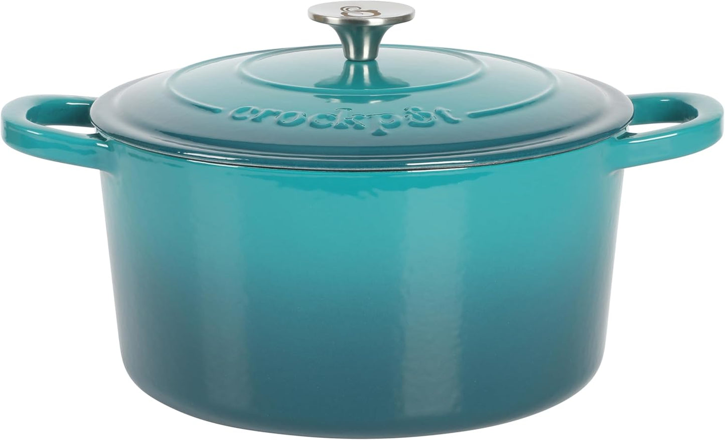 Crock-Pot 3 Quart Enameled Cast Iron Dutch Oven – Aqua - Choice 924