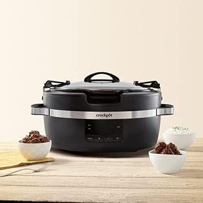 Crock-Pot Thermoshield 6 Quart Slow Cooker with Carry Handles - Choice 802