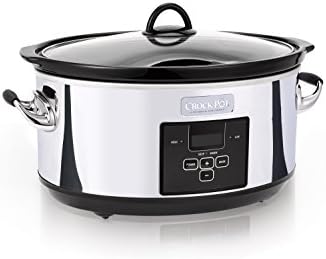 Crock-Pot 7 Quart Programmable Slow Cooker – Polished Platinum - Choice 589