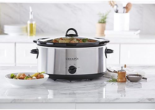 Crock-Pot 7 Quart Oval Manual Slow Cooker – Stainless Steel - Choice 977