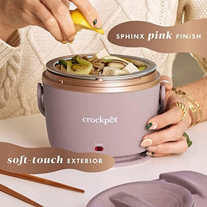 Crock-Pot Electric Lunch Box Food Warmer 20oz – Blush Pink - Choice 165