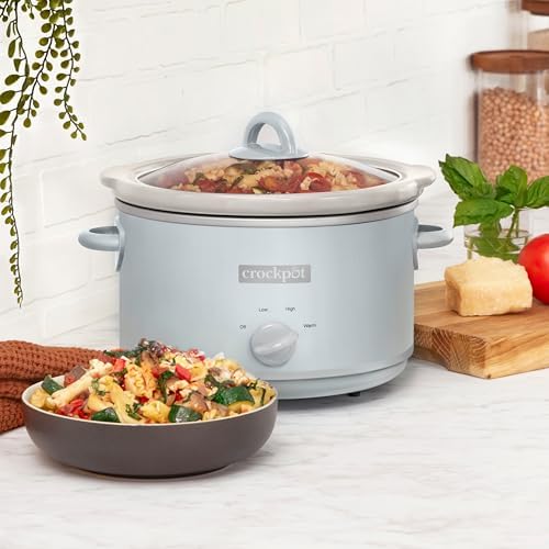 Crock-Pot 4.5 Quart Manual Slow Cooker – Macaroon Blue - Choice 142