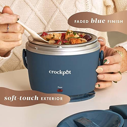 Crock-Pot Electric Lunch Box Food Warmer 20oz – Faded Blue - Choice 635