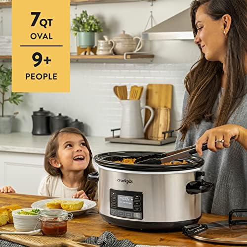 Crock-Pot 7 Quart Portable Programmable Slow Cooker with Timer - Choice 677