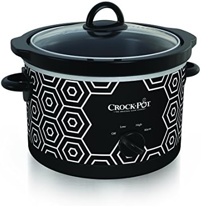 Crock-Pot 4.5 Quart Portable Slow Cooker – Black & White - Choice 867