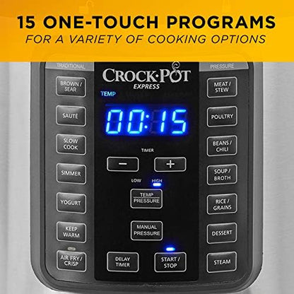 Crock-Pot Express Crisp 8 Quart 10-in-1 Pressure Cooker - Choice 419