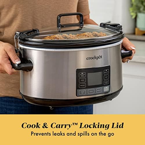 Crock-Pot 7 Quart Portable Programmable Slow Cooker with Timer - Choice 677