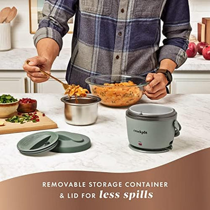 Crock-Pot Portable Electric Lunch Box Food Warmer – Green - Choice 295