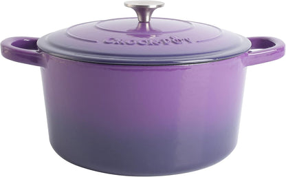 Crock-Pot 3 Quart Enameled Cast Iron Dutch Oven – Aqua - Choice 924