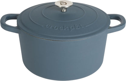 Crock-Pot 3 Quart Enameled Cast Iron Dutch Oven – Aqua - Choice 924