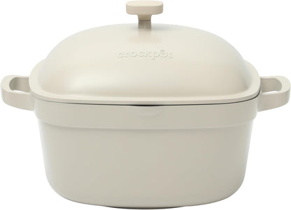 Crock-Pot 3 Quart Enameled Cast Iron Dutch Oven – Aqua - Choice 924