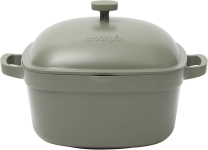 Crock-Pot 3 Quart Enameled Cast Iron Dutch Oven – Aqua - Choice 924